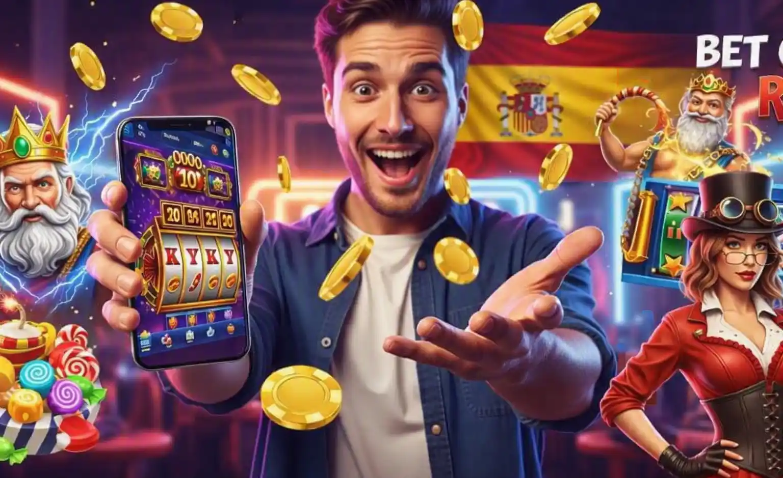 Banner de bonos y promociones de Bet On Red